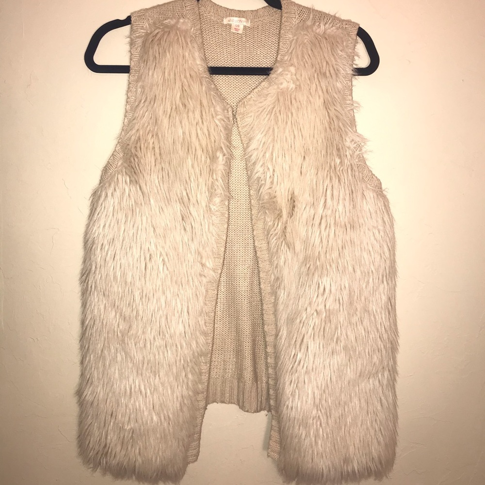 Cream, Fur Vest